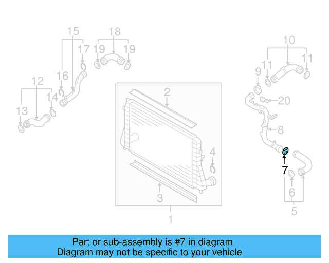 Pressure Hose Seal 3C0-145-117-H - View 69