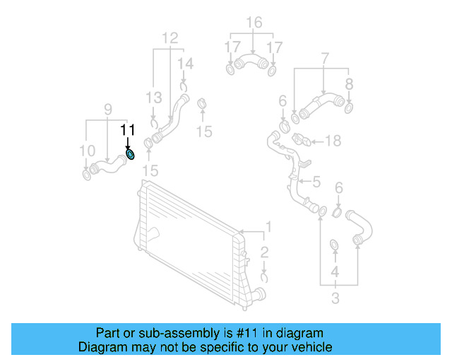 Pressure Hose Seal 3C0-145-117-H - View 72