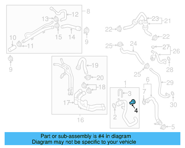 Air Pipe Bolt Assembly 3C0-145-830 - View 95