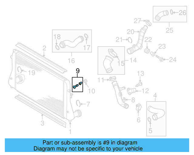 Air Pipe Bolt Assembly 3C0-145-830 - View 109
