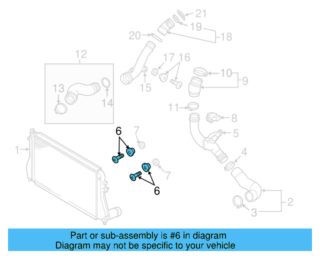 Air Pipe Bolt Assembly 3C0-145-830 - View 43