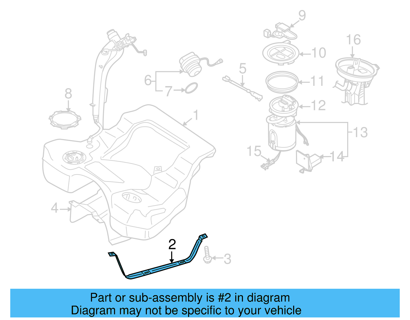 Strap 3C0-201-653-C - View 3