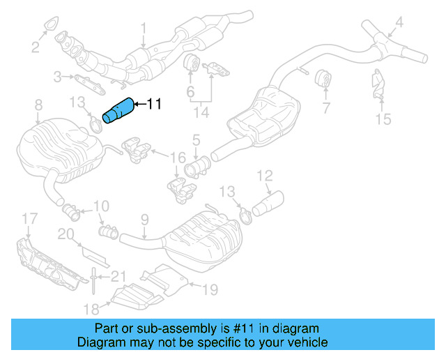 Tail Pipe Extension 3C0-253-684-A - View 4