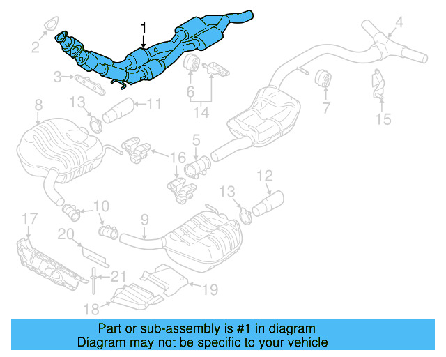 Catalytic Converter 3C0-254-504-BX - View 2