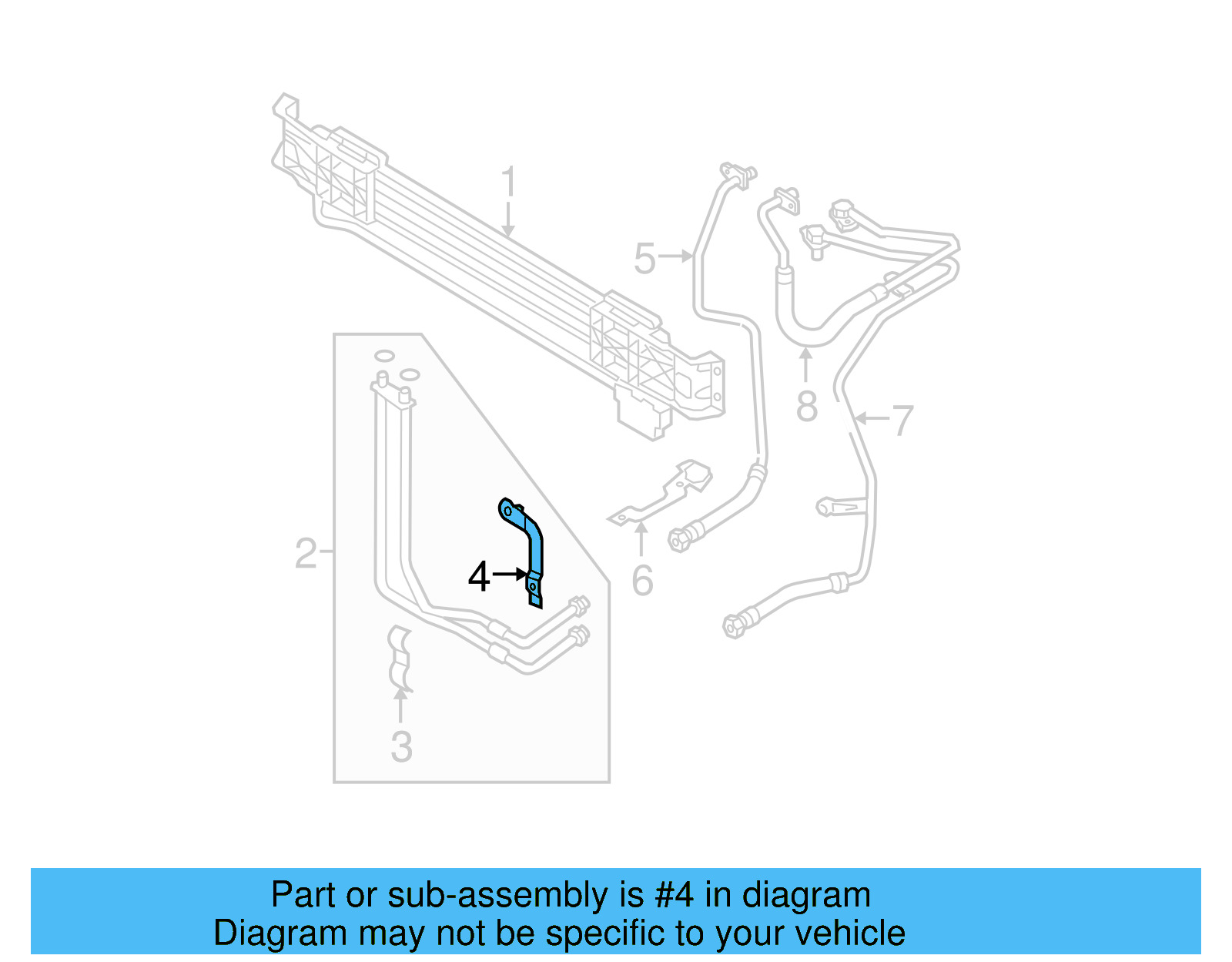 Pipe Assembly Rear Bracket 3C0-317-827-C - View 6