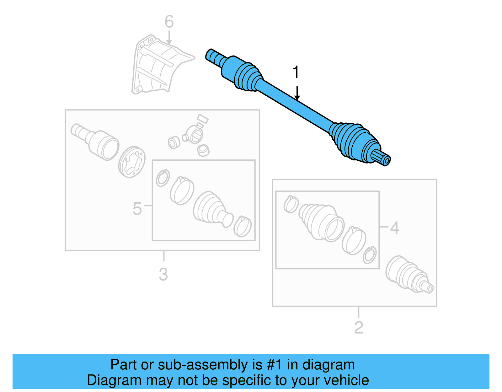 Axle Assembly 5Q0-407-272-DQ - View 9
