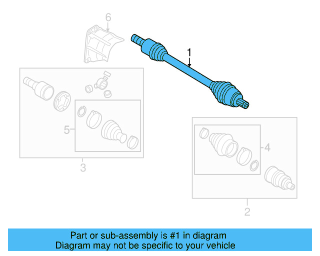 Axle Assembly 3C0-407-452-DX - View 4