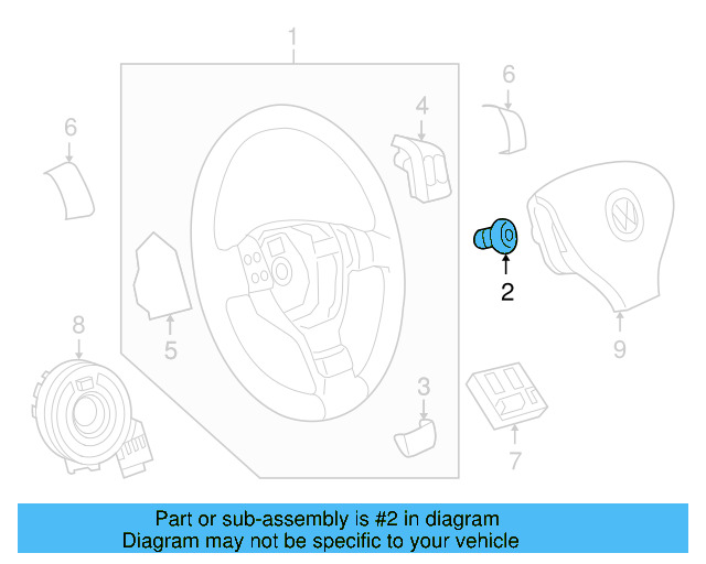 Steering Wheel 1K0-419-091-EP-1QB - View 4