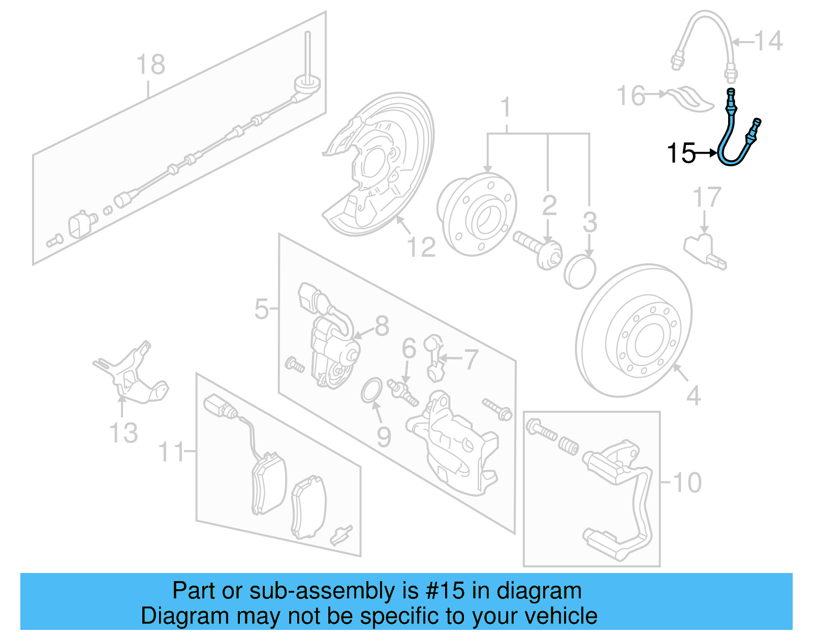 Brake Line 3C0-611-763-A - View 15