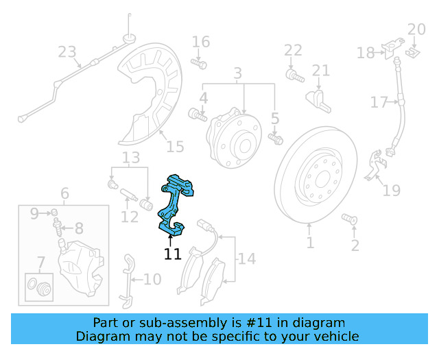Caliper Mount 3C0-615-125-A - View 24