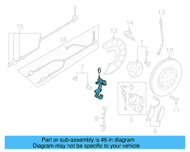 Caliper Mount 3C0-615-125-A - View 22