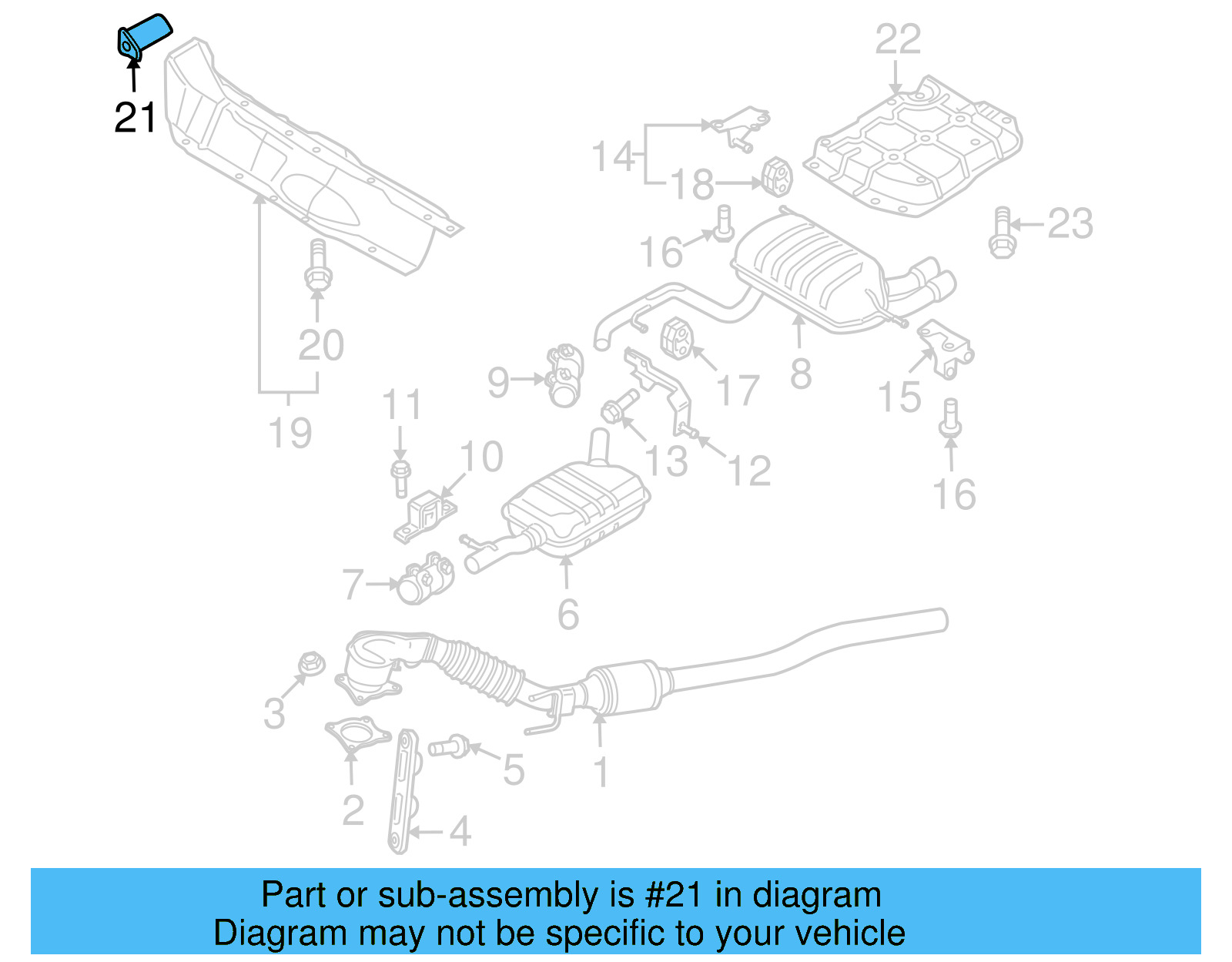 Heat Shield Clip 3C0-711-637 - View 5
