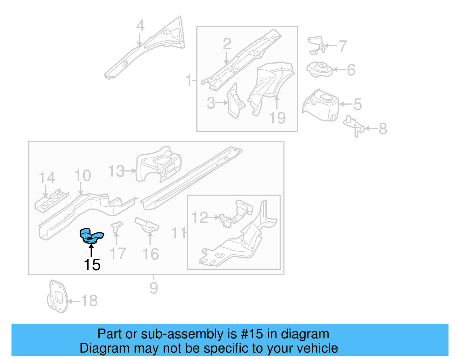 Front Retainer 3C0-803-128 - View 8
