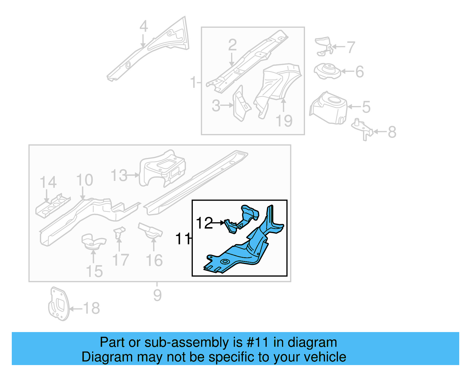 Rear Reinforced 3C0-804-105-A - View 7
