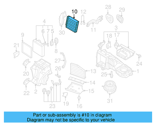 Heater Core 3C0-819-031-A - View 46