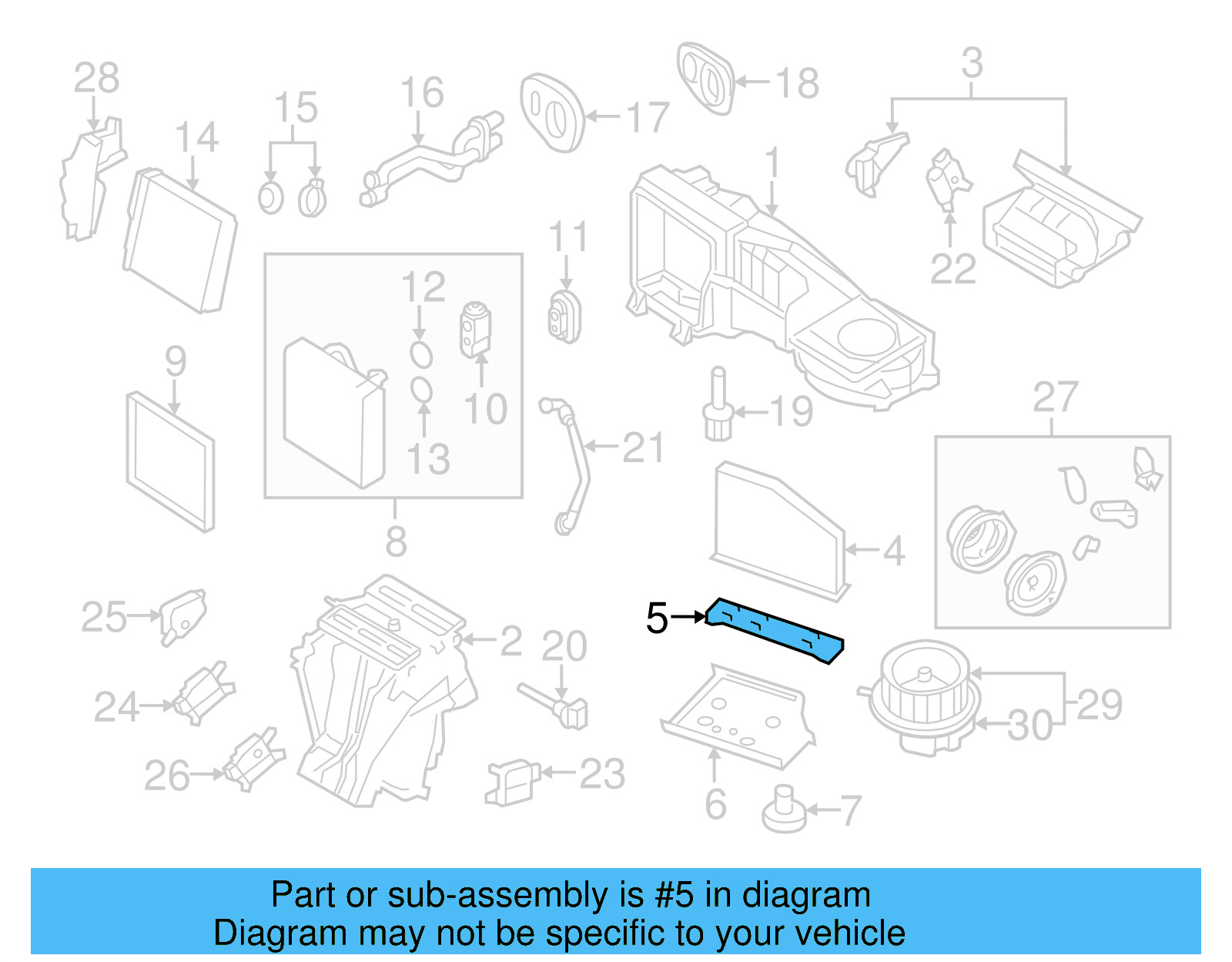 Filter Element Holder 3C0-819-422 - View 21