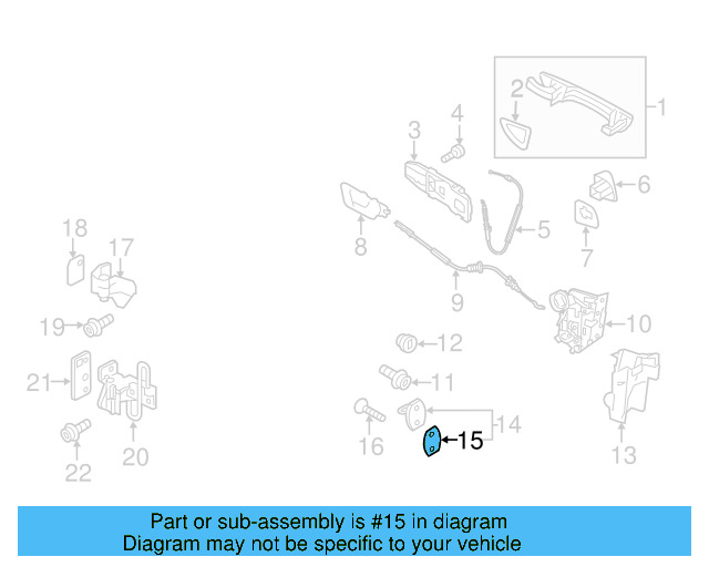 Striker Gasket 3C0-837-279-A - View 14