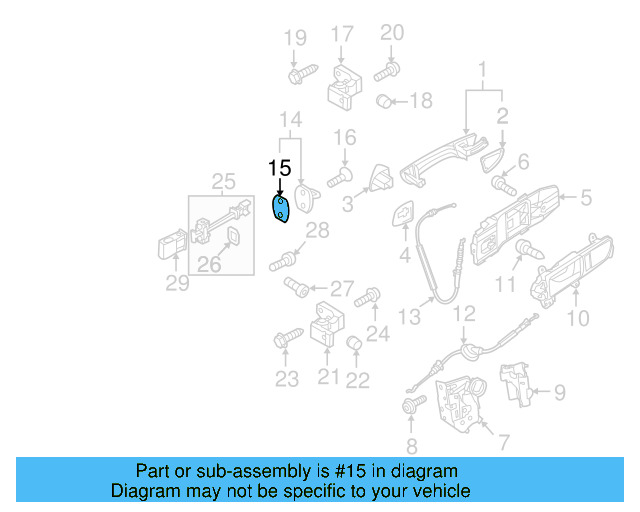 Striker Gasket 3C0-837-279-A