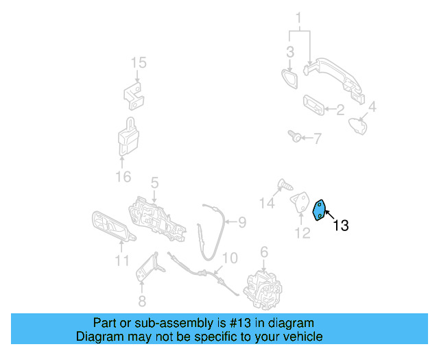 Striker Gasket 3C0-837-279-A - View 17