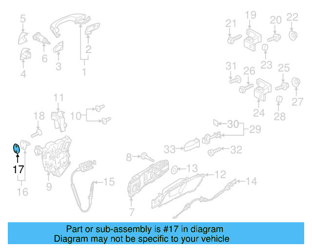 Striker Gasket 3C0-837-279-A - View 78