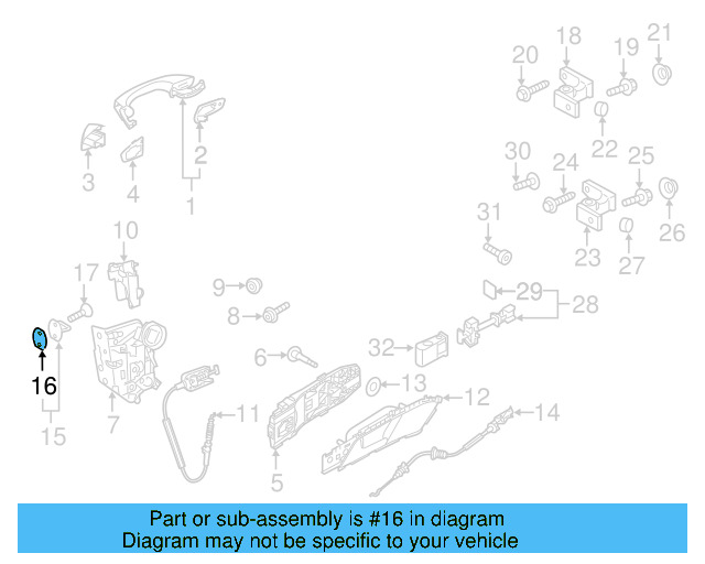 Striker Gasket 3C0-837-279-A - View 22