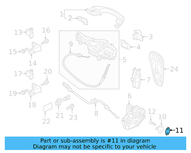 Striker Gasket 3C0-837-279-A - View 75