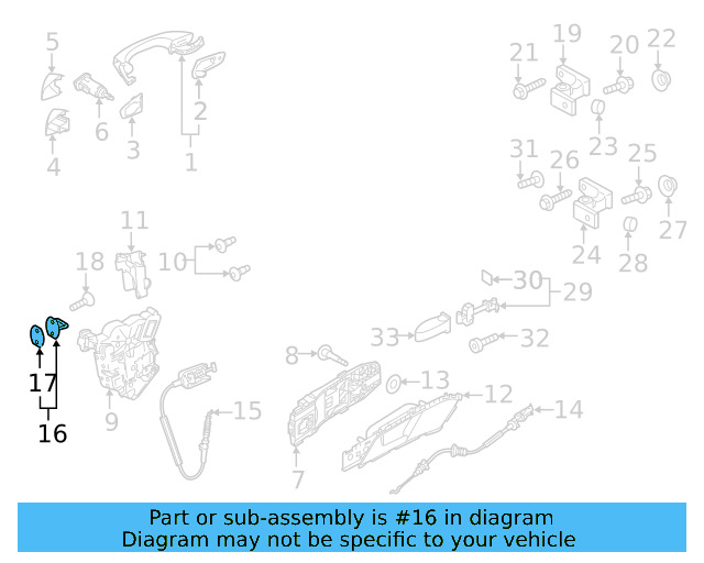 Door Lock Striker Plate 3C0-837-767-A - View 20
