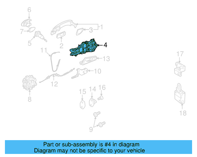 Handle Base 3C0-837-885-H - View 6