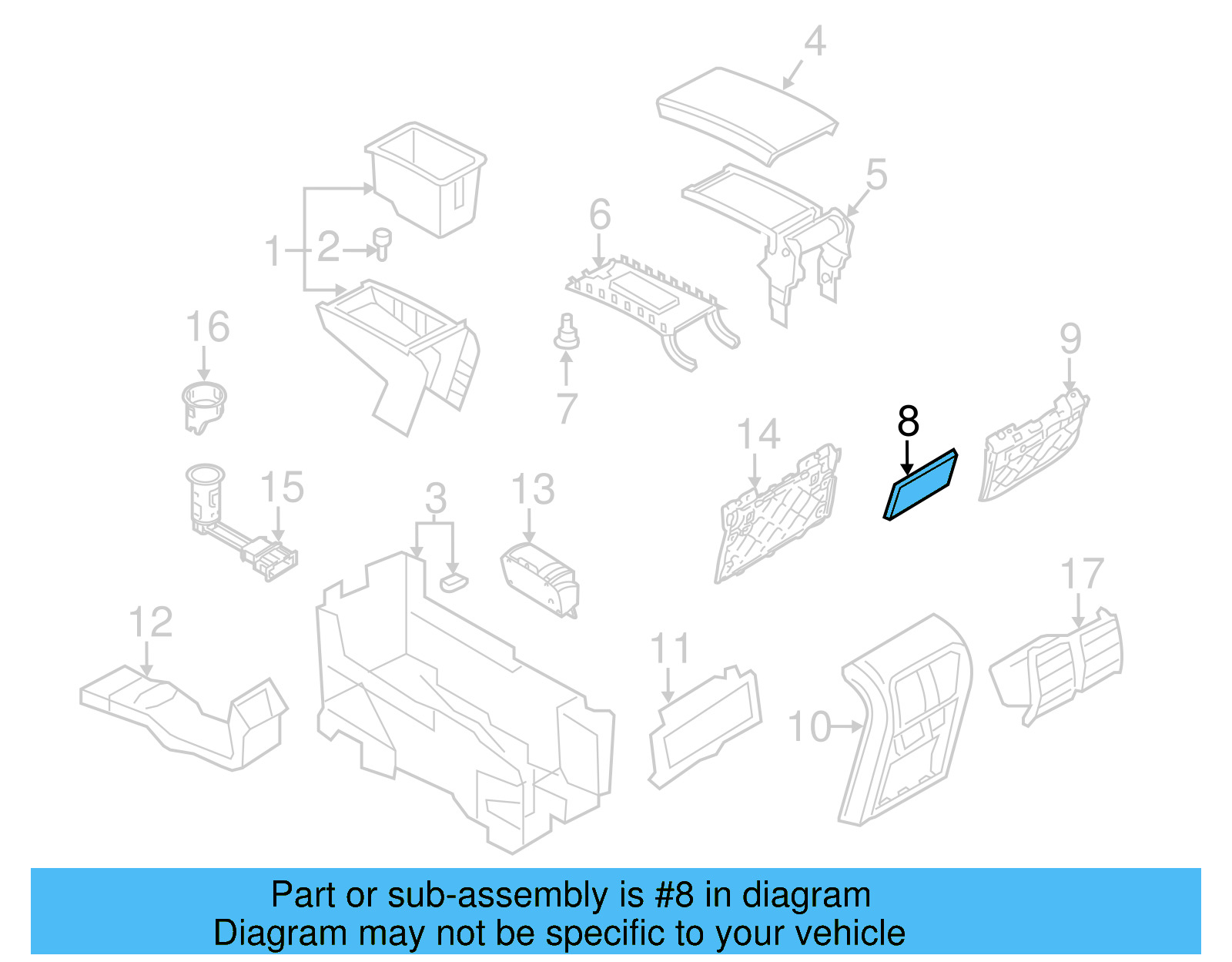 Trim 3C0-863-365-A-1QB - View 3
