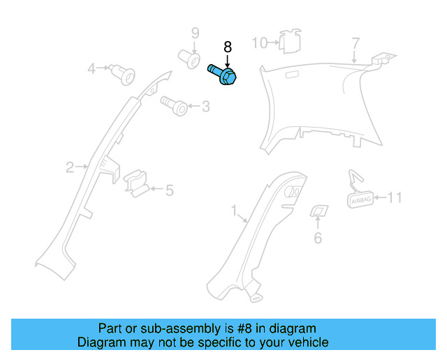 Lower Quarter Trim Clip 1K0-853-577 - View 39