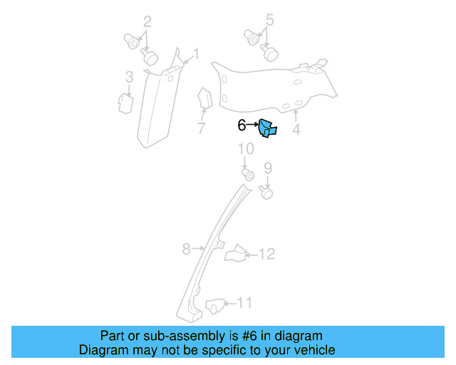 Lower Quarter Trim 3C9-867-766-B-9B9 - View 10
