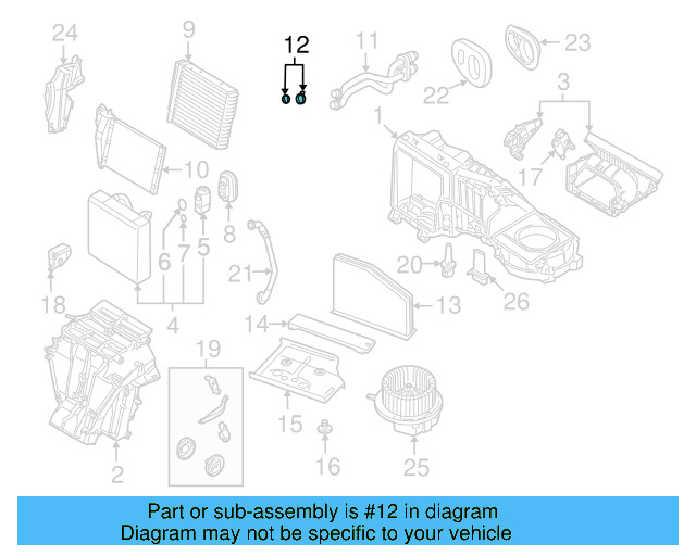 Heater Core Gasket Set 3C0-898-380 - View 54