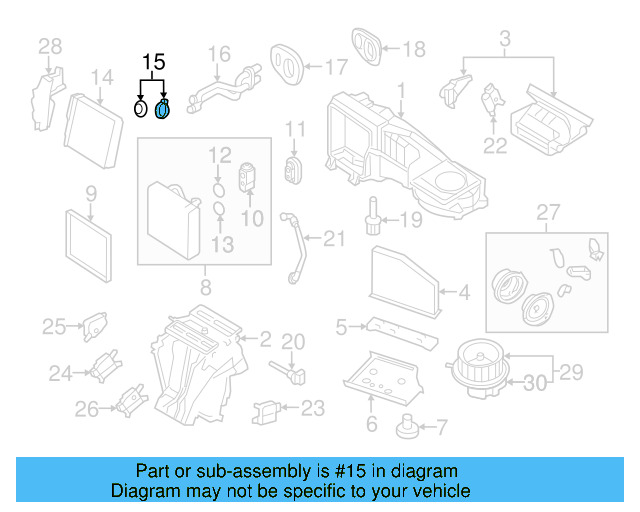Heater Core Gasket Set 3C0-898-380 - View 20