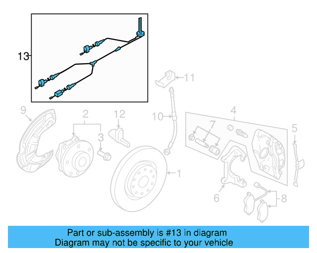 ABS Sensor Wire 3C0-927-903-P - View 4
