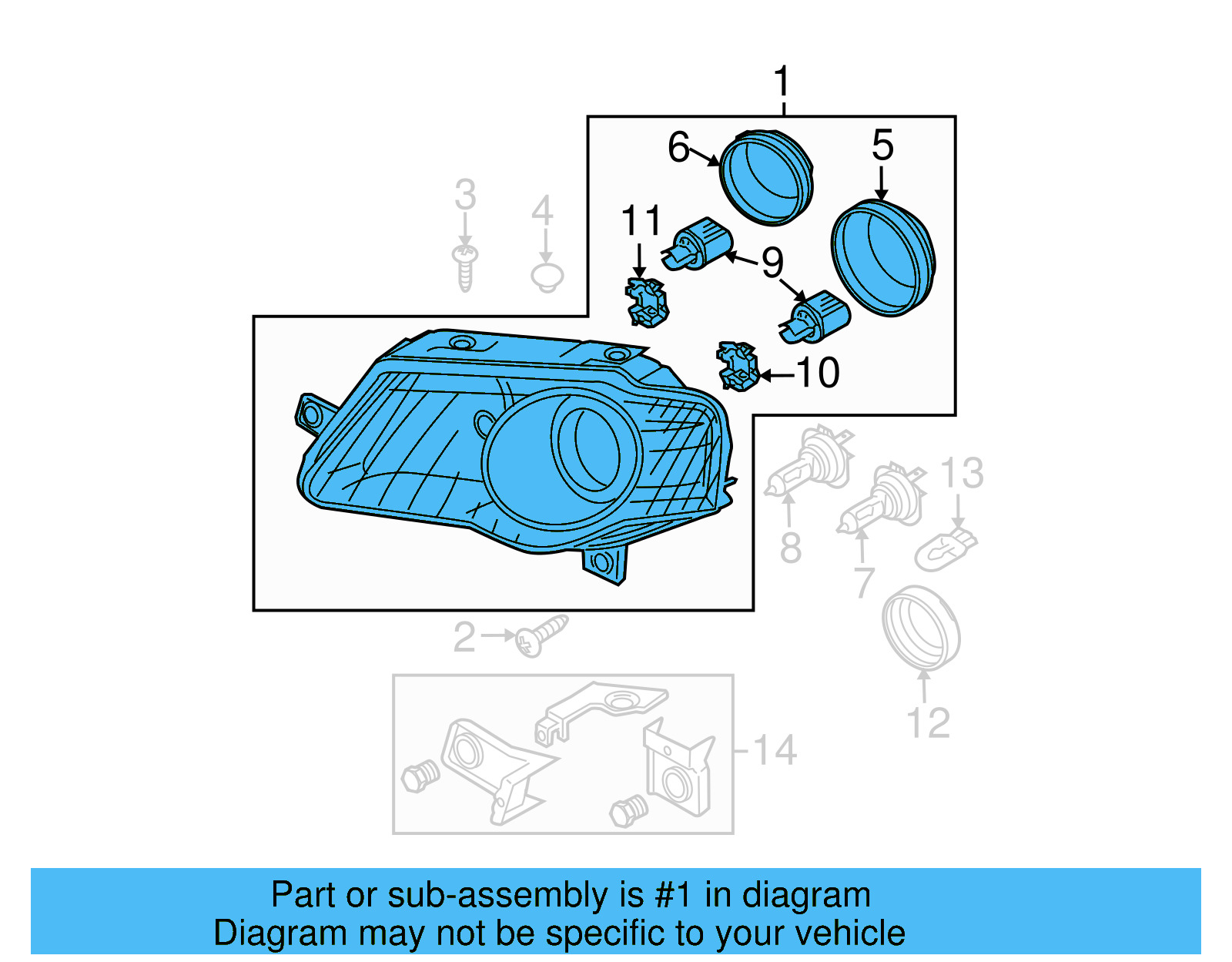 Composite Assembly 3C0-941-005-AE - View 7