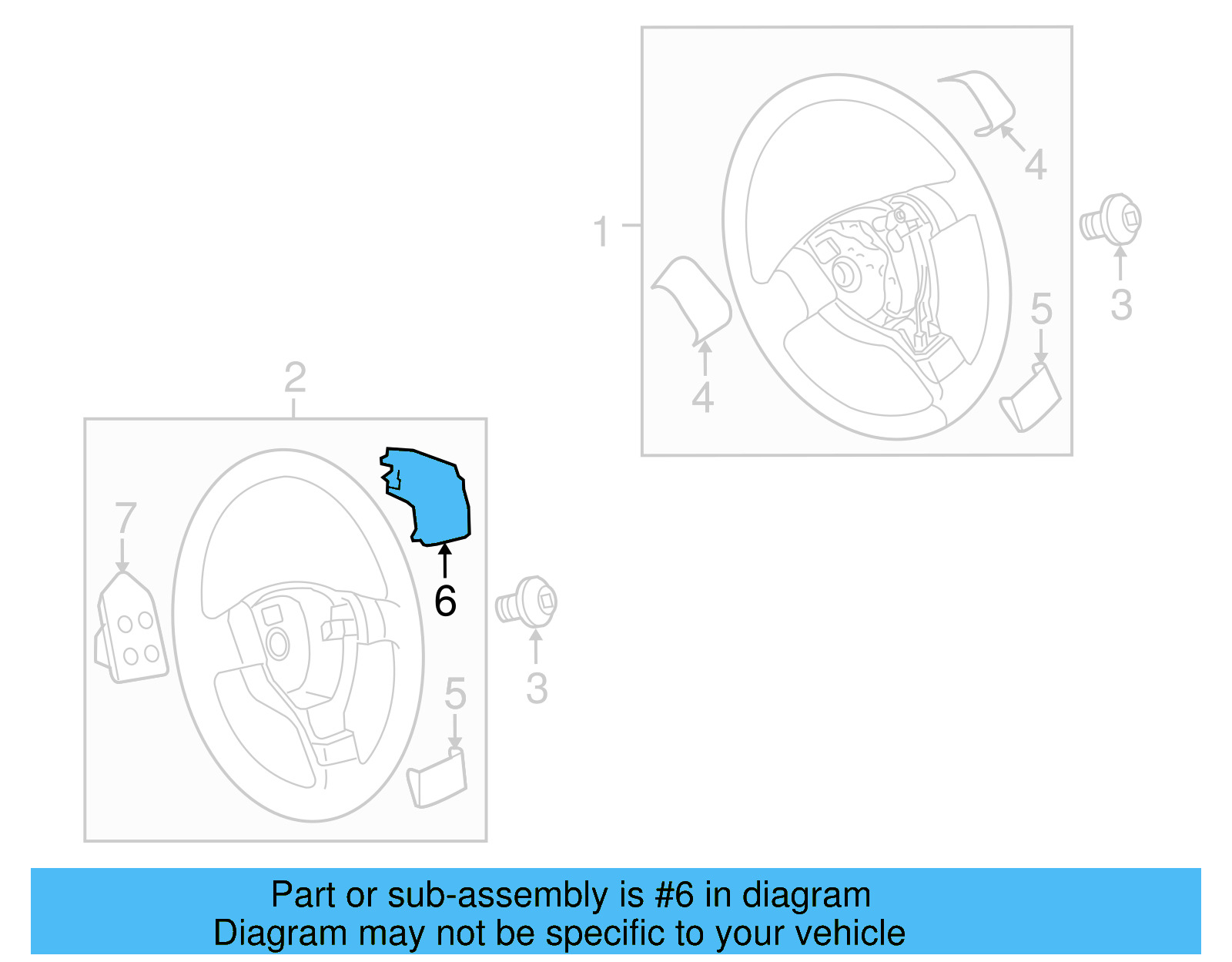 Control Switch 3C0-959-538-A-REH - View 3