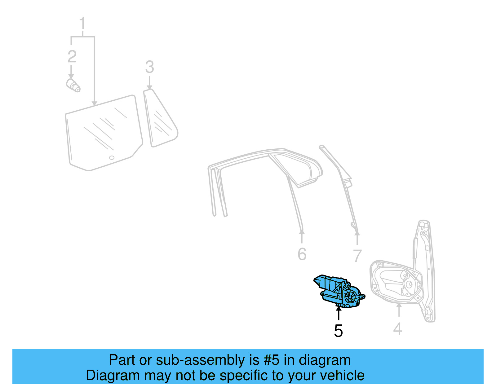 Window Motor 3C0-959-703-C-VW3 - View 11