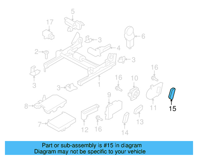 Adjust Lever 8K0-959-817-4PK - View 13