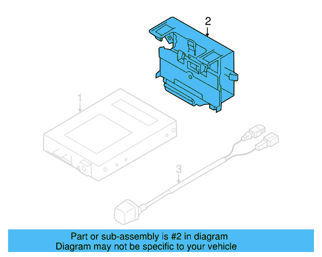 Control Module Bracket 3C0-971-502-B