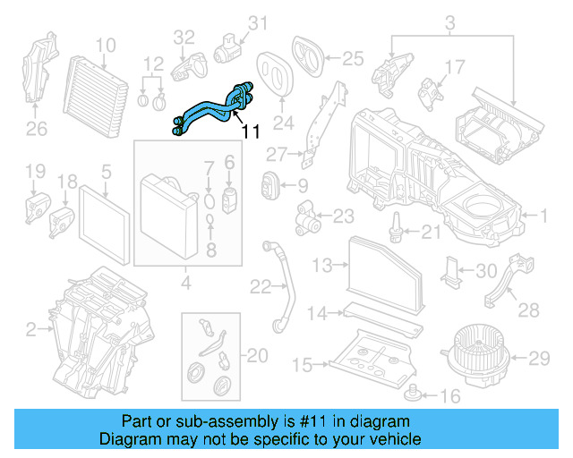 Water Pipe 3C1-819-857 - View 53
