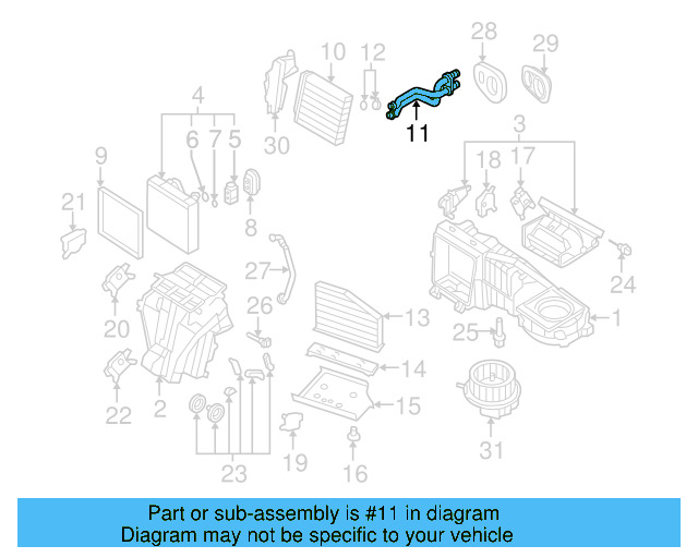 Water Pipe 3C1-819-857 - View 17