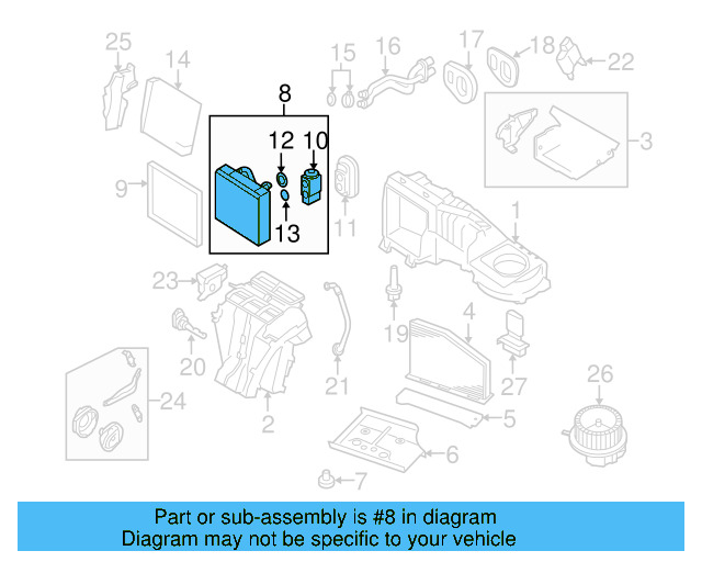 A/C Evaporator Core 3C1-820-103-D - View 38