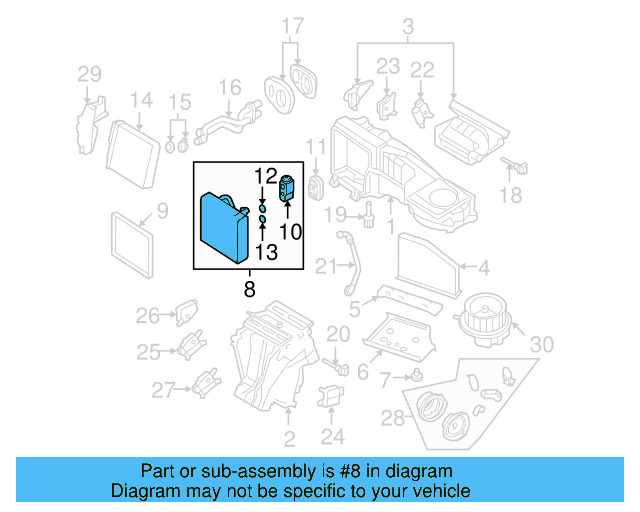 A/C Evaporator Core 3C1-820-103-D - View 17