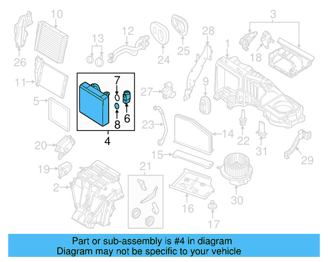 A/C Evaporator Core 3C1-820-103-D - View 18
