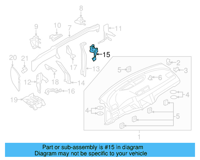 Retaining Bracket 3C1-857-954-D - View 3