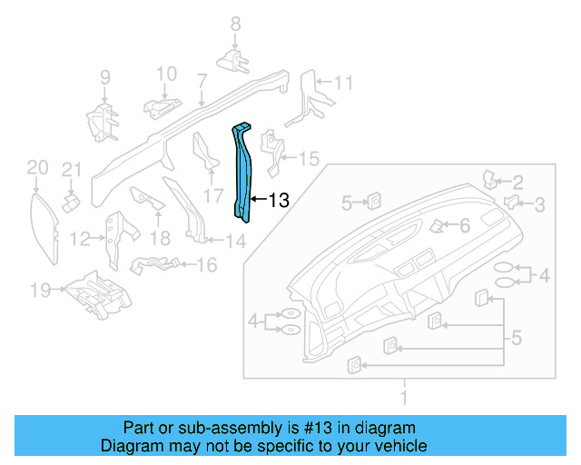 Inner Bracket 3C1-858-788-A - View 4