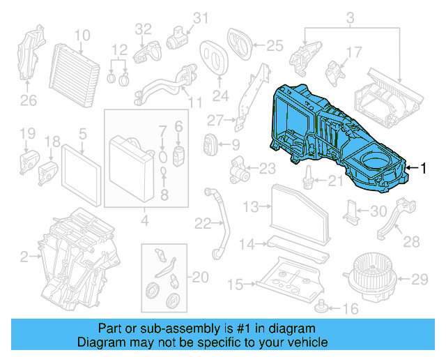 Evaporator Case 3C1-898-063 - View 8