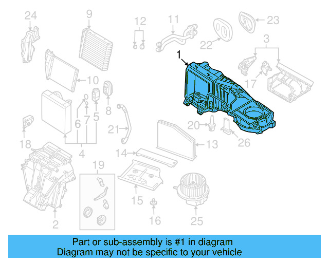 Evaporator Case 3C1-898-063 - View 6