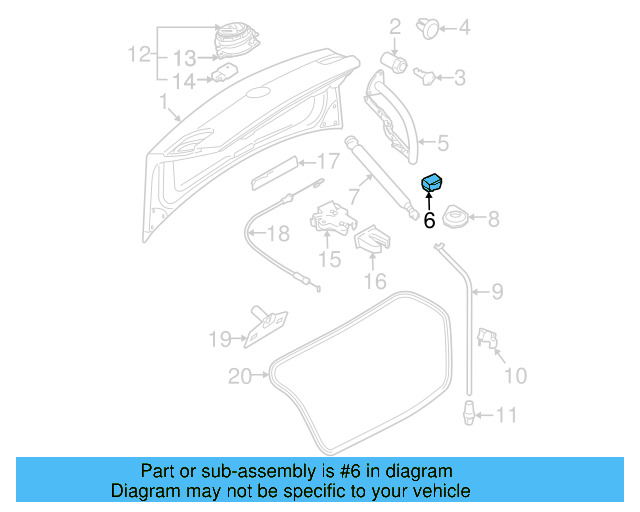 Hinge Buffer 3C5-827-525 - View 4