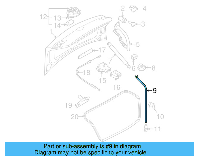 Drain Hose 3C5-827-861-A - View 2